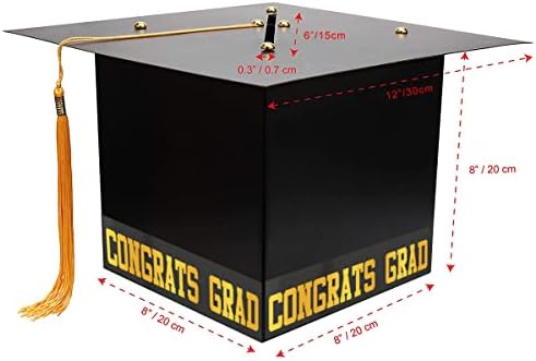 2023 Декорации за картички за дипломирање честитки за капакот на капакот на кутијата за матура за дипломирање партиски материјали