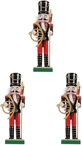 3 парчиња дрвени ореви војници на оревчести куклички војници играчки дома украс украс
