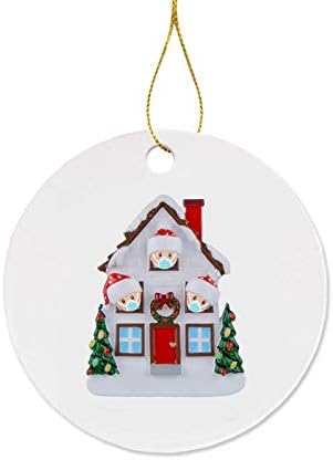 #4клквц 2020 Божиќни Орнаменти Виси Декорација Подарок Производ Персонализирано Семејство