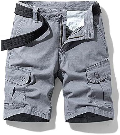 Машки шорцеви за машка мода со повеќе панталони со повеќе џебни панталони памучни пакувања комбинезони
