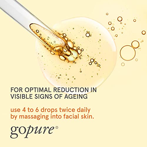 GoPure активира серум на витамин Ц - видливо избледени изгледот на темните дамки, осветли го изгледот на кожата, 1 fl. Оз.