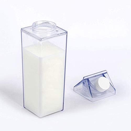 Fvebzem млеко картонски шише со вода 33oz 1000ml пластични квадратни шишиња со млеко БПА бесплатно шише со вода шише со вода преносно еднократно
