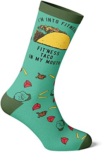 Фитнес тако чорап смешно слатко и хумор саркастична графичка кул луди обувки - мажи