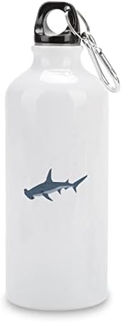 Американско знаме Хамерхед ајкула спортови шишиња со вода вакуум изолирани алуминиум еднократно со капаци кригла за кампување за велосипеди