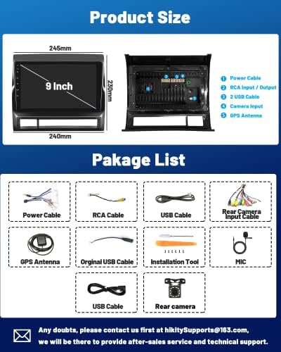 За Тојота Такома 2005-2013 Радио, 9 Инчен Андроид Автомобил Стерео Со Bluetooth, Автомобил Радио Со Резервна Камера, Поддршка