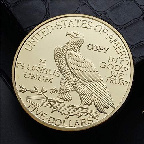 Омилена монета од адакриптокоинкриптоценција 1915 година Американска позлатена комеморативна монета Индиски медал Лаки монети колекционерски монети