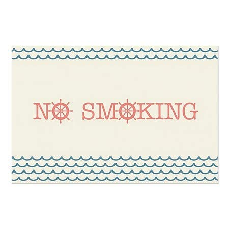 CGSignLab | Забрането Пушење-Наутички БранПрозорец Прицврстување | 18x12