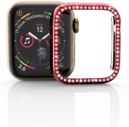 За Apple Watch Series 8 7 6 5 4 3 2 1 SE заштитен случај мода популарен сјаен дијамантски компјутер браник за iWatch 45 44 42 41 41 40 38 мм Тенки светлосни блескави сјајно гламурозни рингест